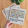 Wooden-Art - Flag Pins - World Countries Set